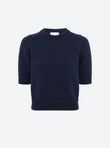 Elbow-length sleeves top