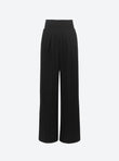Pantalon fluide maille chevron