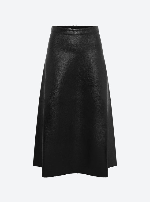 Jupe longue maille effet cuir - Image principale