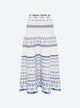 Jupe fine jacquard porcelaine