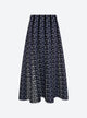 Fine knit skirt in leopard jacquard
