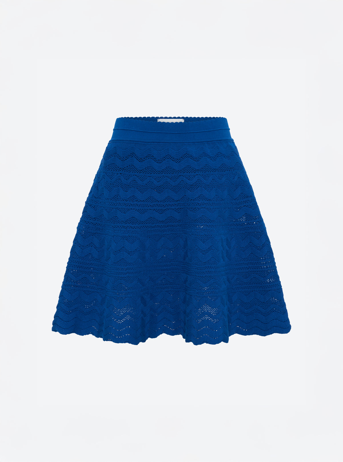 Jupe courte maille croquet bleu faience - Molli_packshot