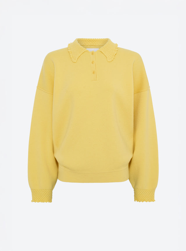 Polo moelleux col volanté - Image principale