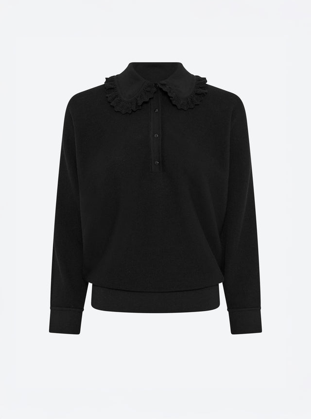 Top ample col dentelle - Image principale