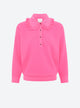 Wide knit top lace collar