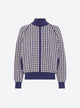 Veste ample zippée col montant