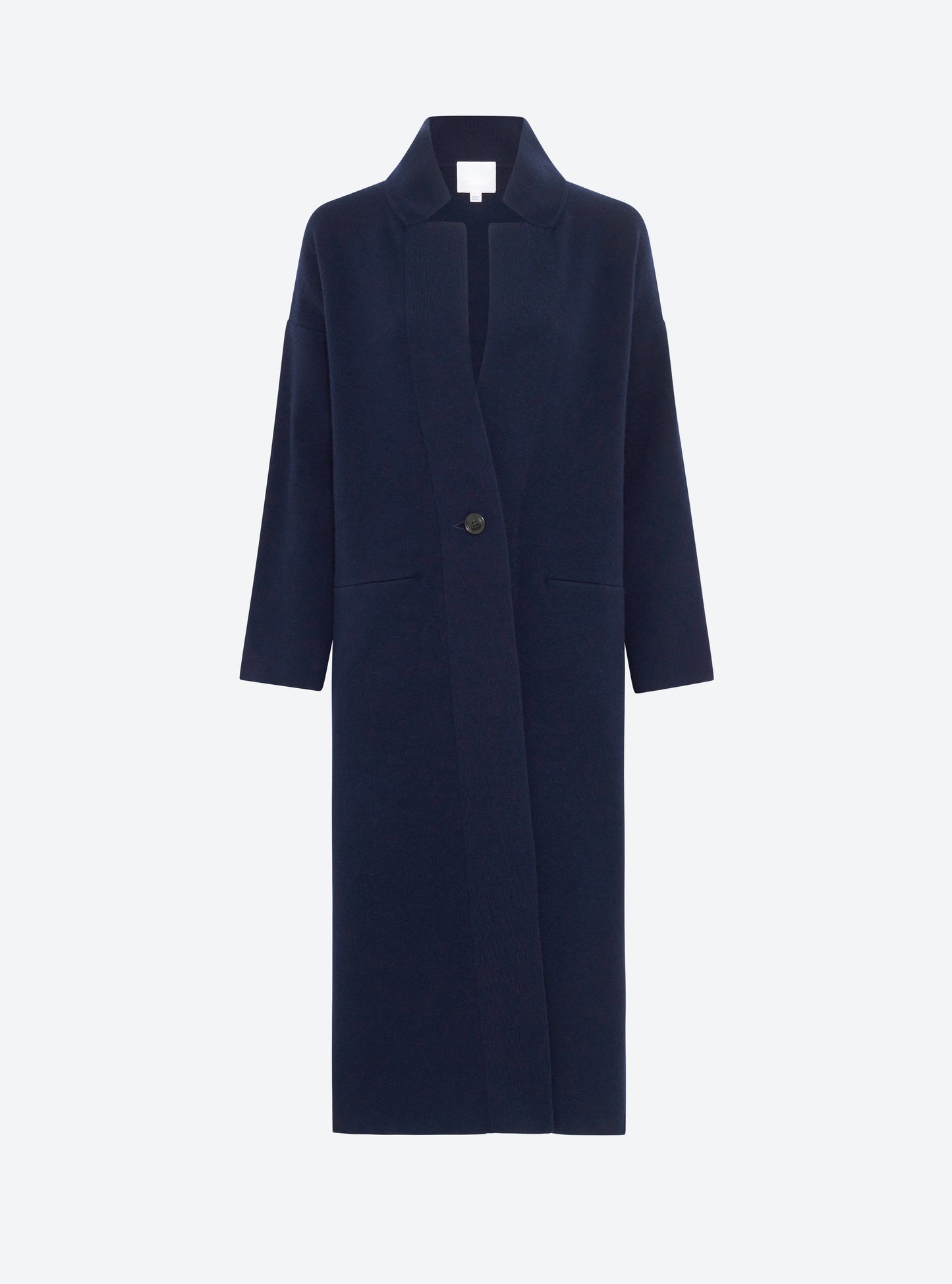 Manteau long en maille nuit - Molli_packshot
