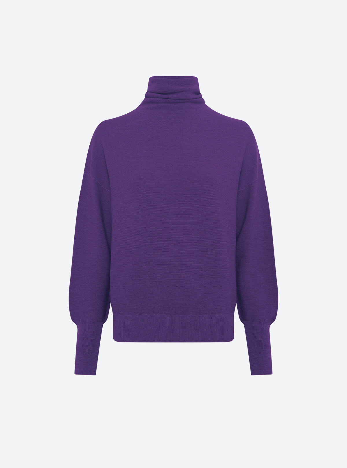 Pull fin col montant violet profond - Molli_packshot