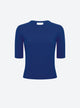 Top fin maille manches coudes