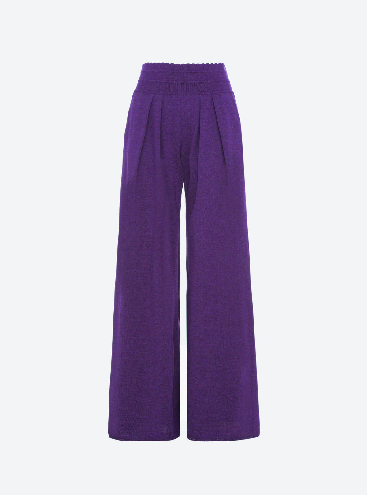 Pantalon fluide maille violet profond - Molli_packshot