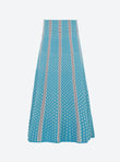 jupe en maille panier tressé