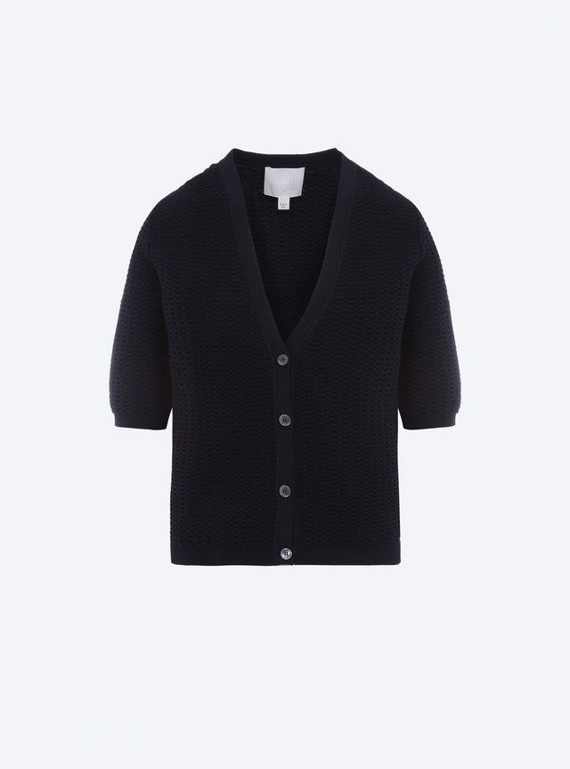 Cardigan v maille smockée - Image principale