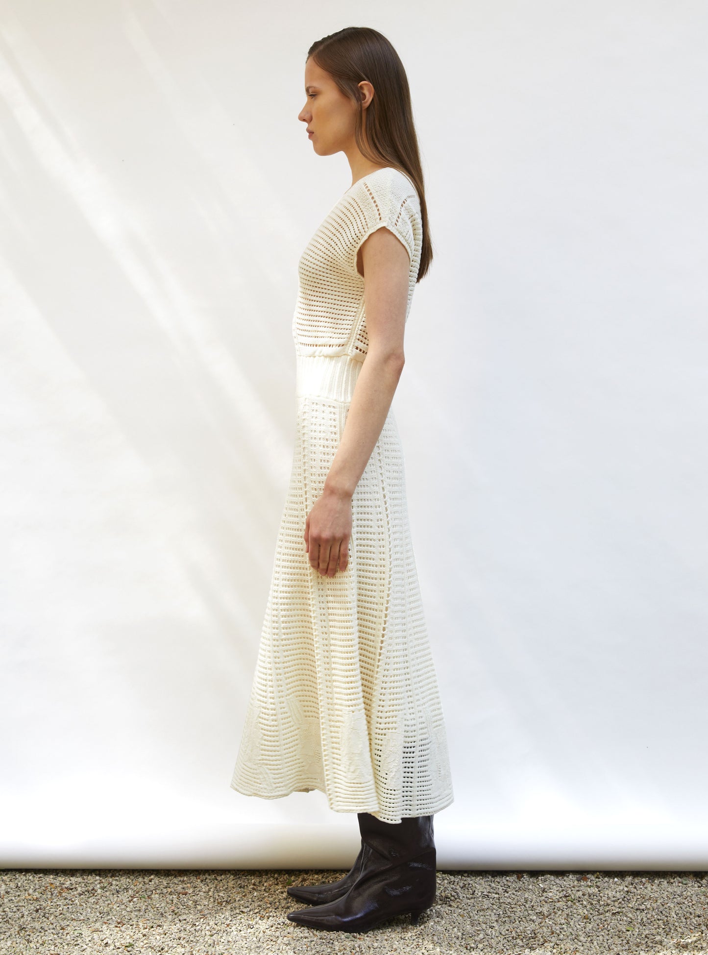 Robe en maille cannage ajourée - Robes de luxe