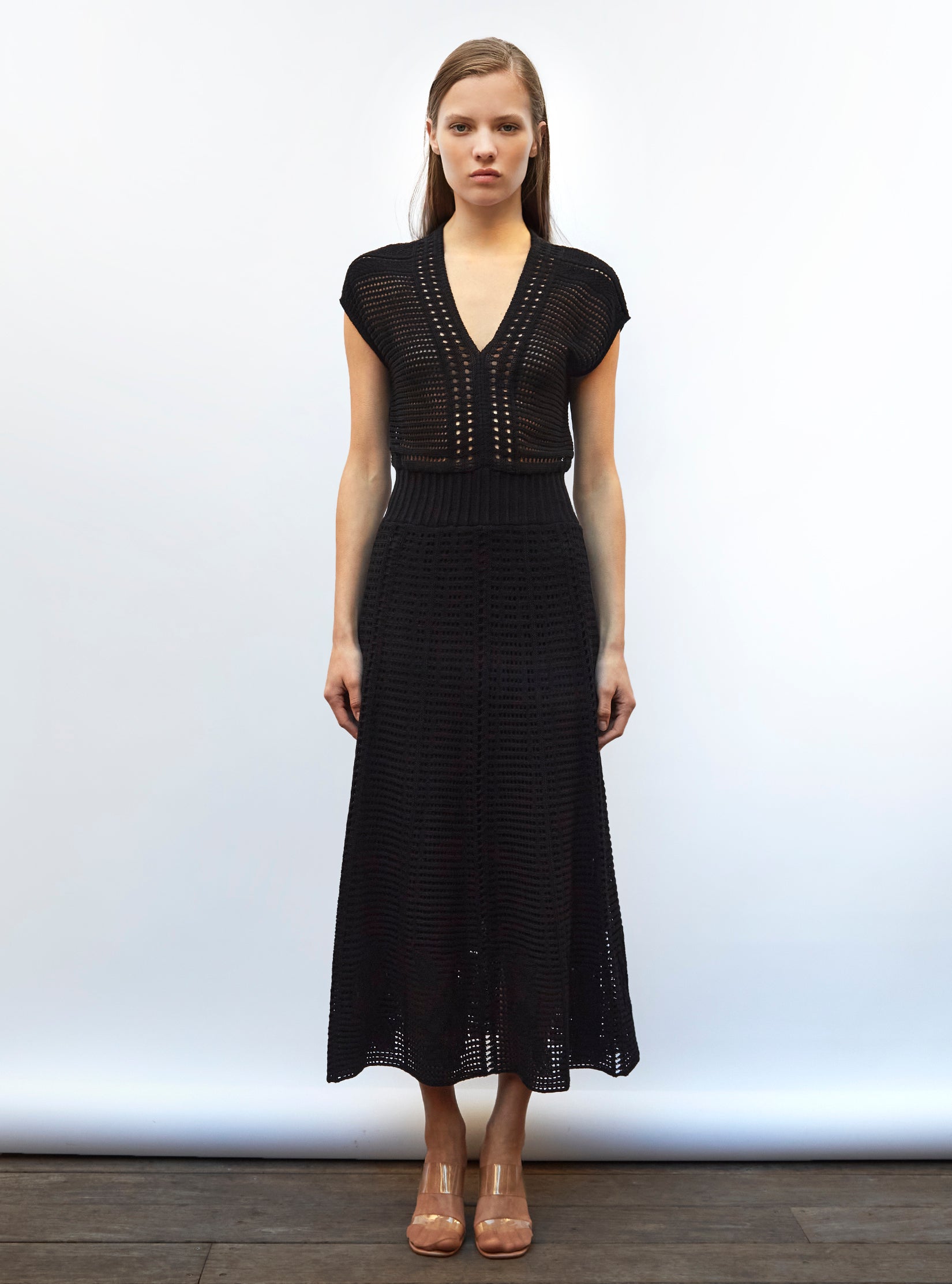 dress in wicker knit deep black | Molli dress in wicker knit deep black | Molli
