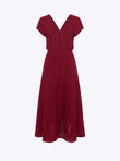 dress in wicker knit