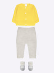 Baby twin-tone slippers with strap
