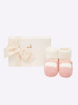 Baby twin-tone slippers with strap