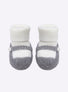 Chaussons à bride bicolores - Vêtement en maille de luxe Molli