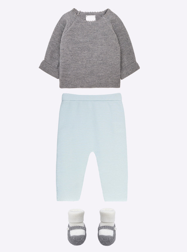 baby twin-tone slippers with strap - Image principale