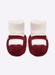 Baby twin-tone slippers with strap