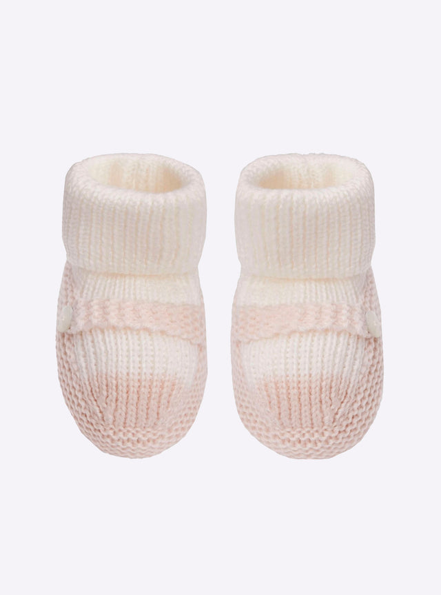 chaussons bébé à bride bicolores - Image principale