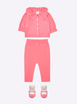 Baby twin-tone slippers with strap