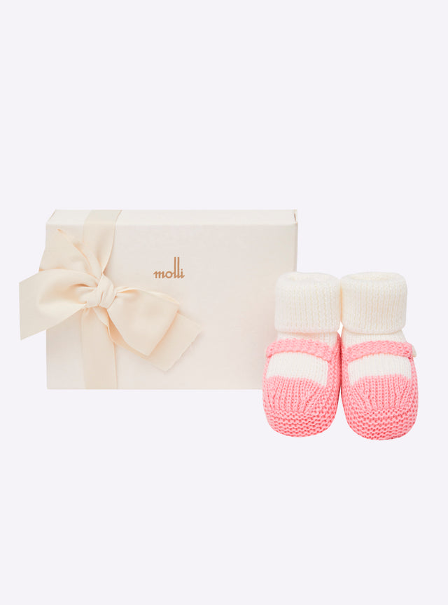 chaussons bébé à bride bicolores - Image principale