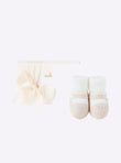 Baby twin-tone slippers with strap