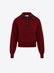 Chemise en maille brodée main
