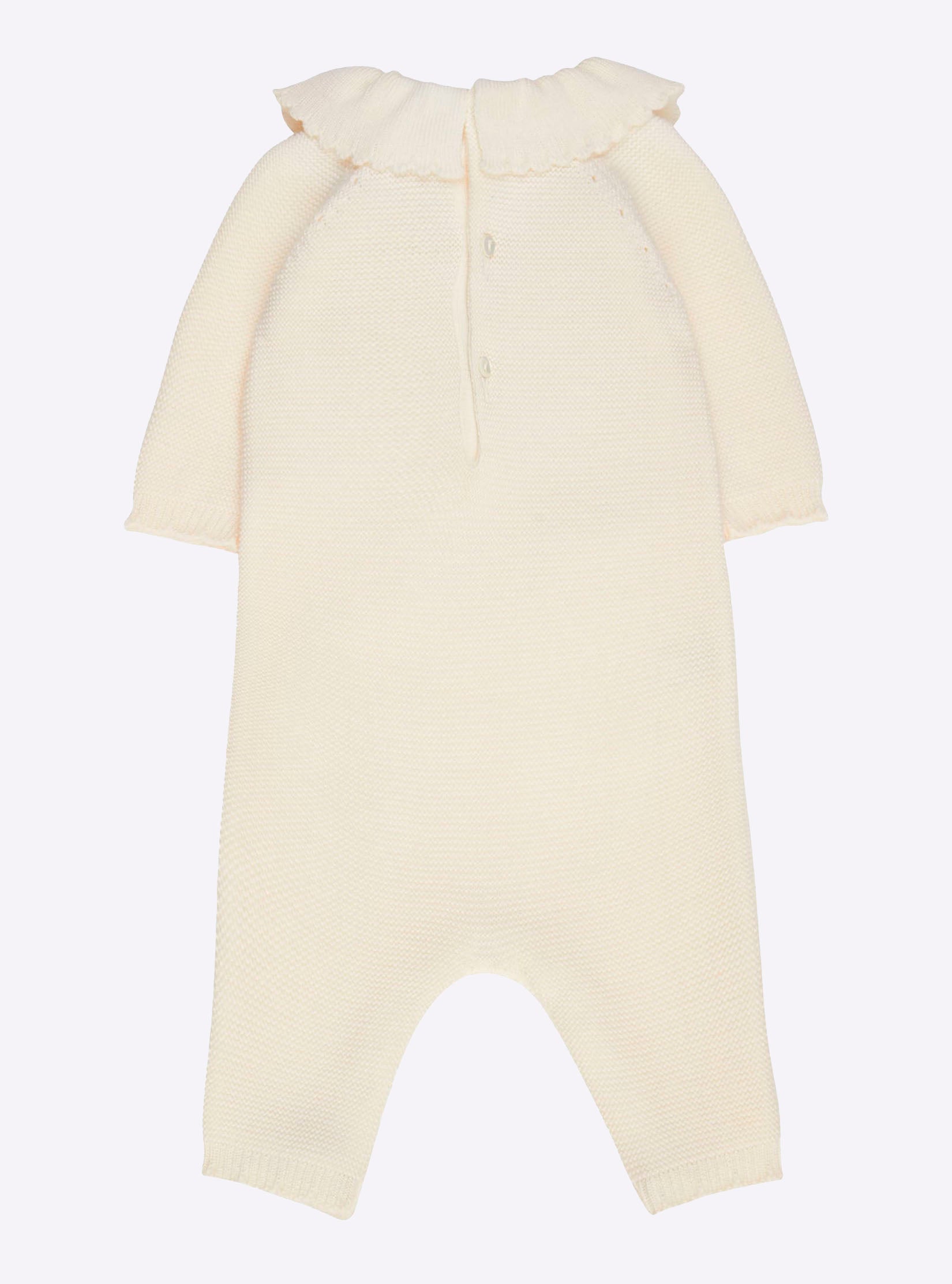 Combinaison à col festonné  - Vêtement en maille de luxe Molli