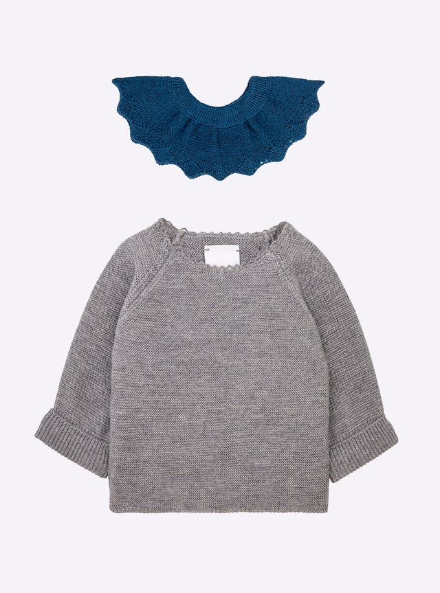 baby removable ruffled collar - Image principale