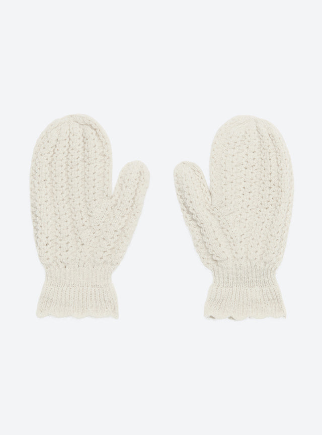 cable knit mittens - Image principale