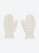 Cable knit mittens