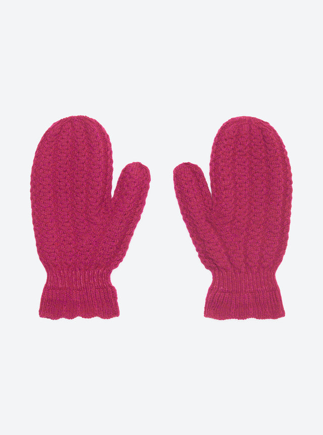 cable knit mittens - Image principale