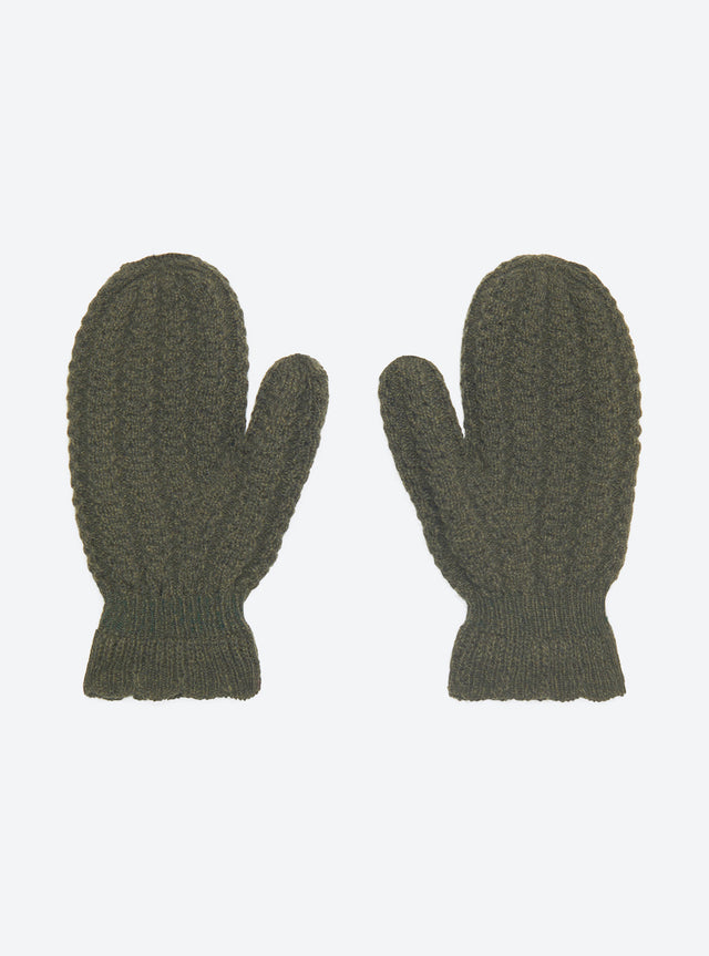 cable knit mittens - Image principale
