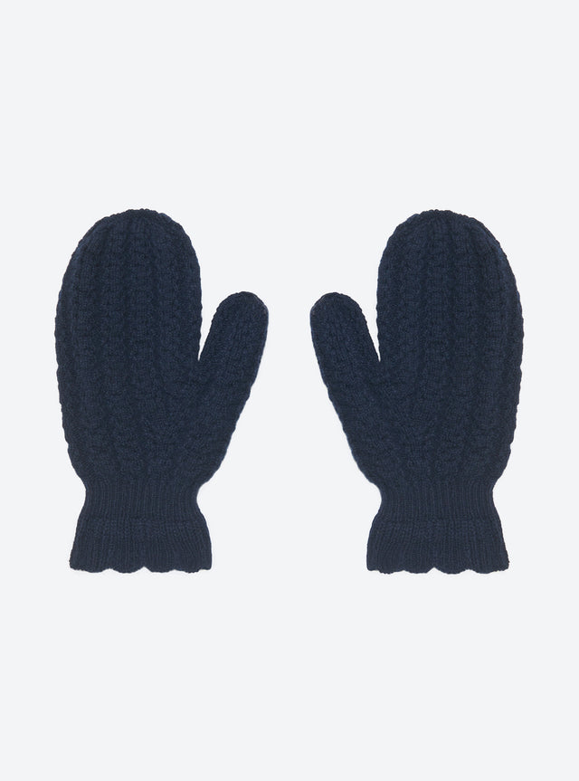 cable knit mittens - Image principale