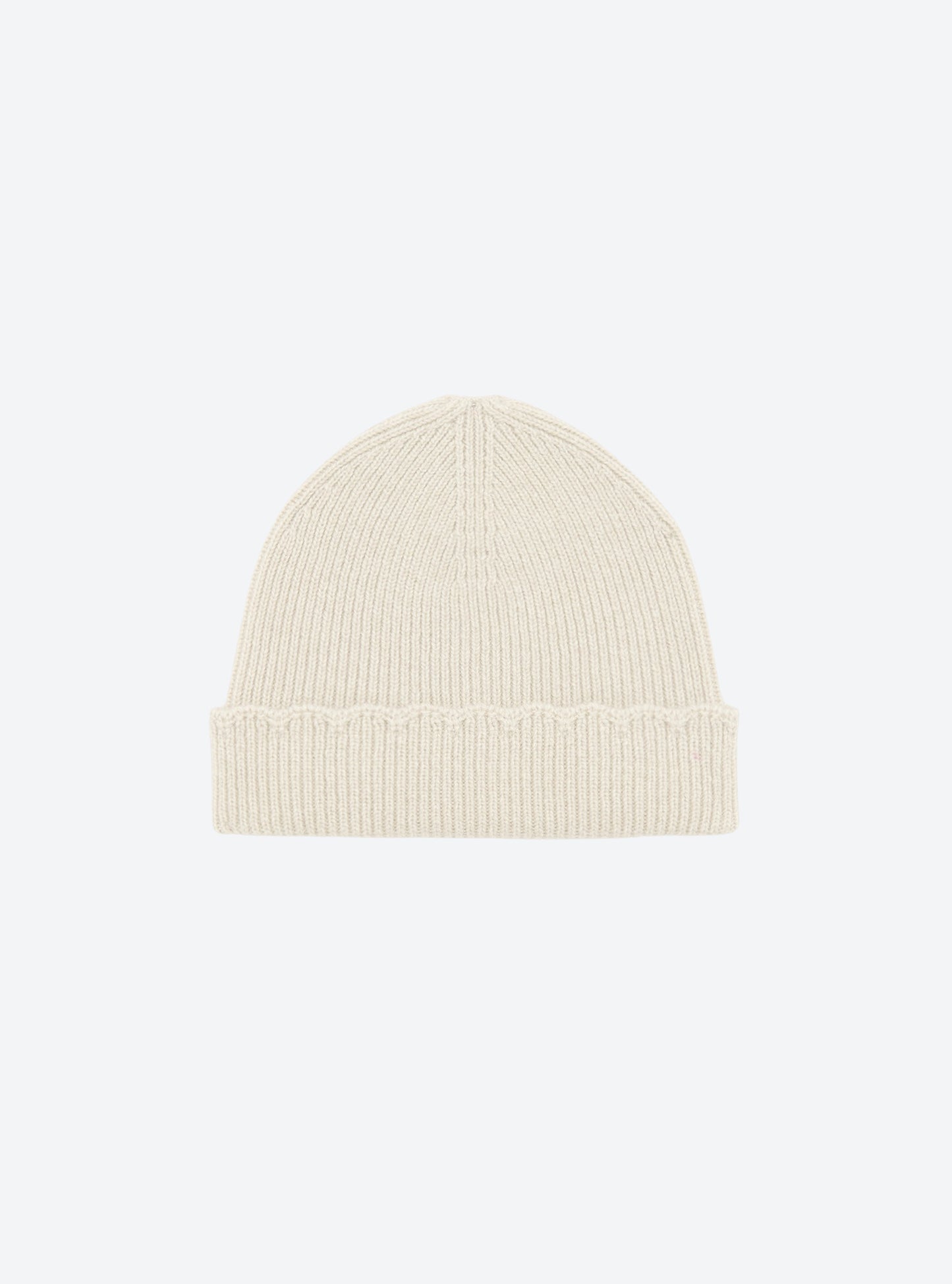 scalloped ribbed knit hat