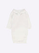 Baby bodysuit with pointed collar