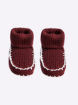 Chaussons bébé à finitions crochet