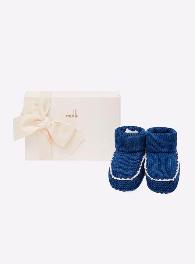 baby slippers with crochet finishes - Image principale