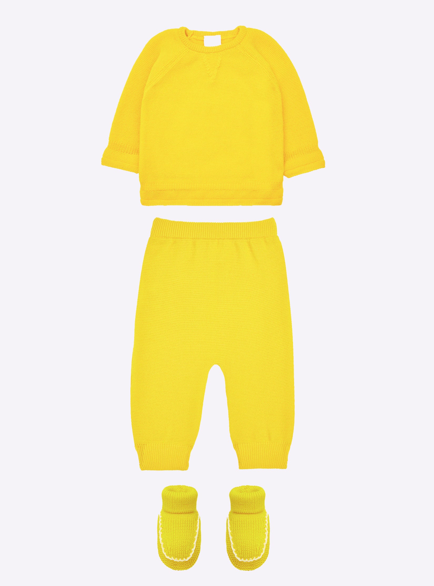 Chaussons à finitions crochet  - Vêtement en maille de luxe Molli