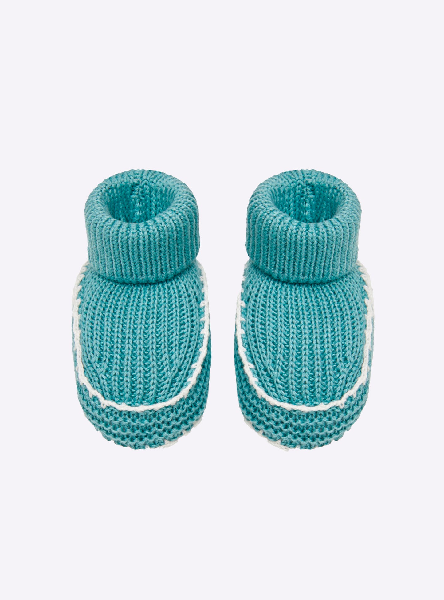 Chaussons à finitions crochet  - Vêtement en maille de luxe Molli