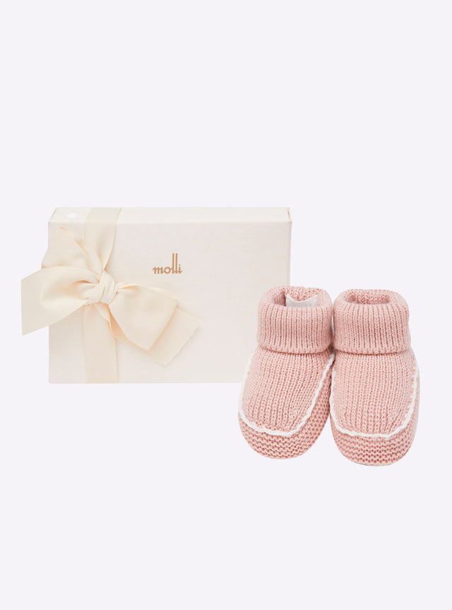 chaussons bébé à finitions crochet - Image principale