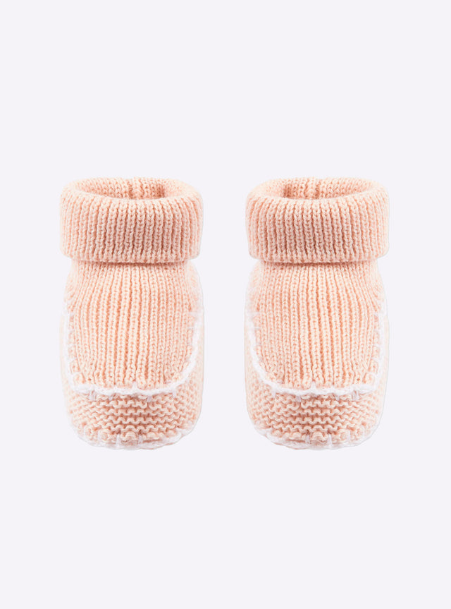 chaussons bébé à finitions crochet - Image principale