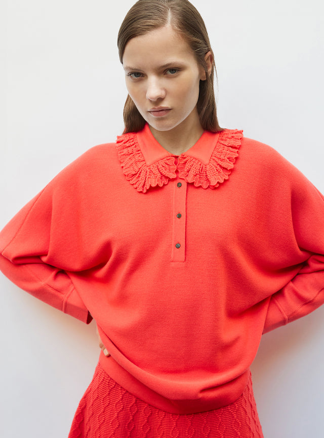 top maille ample à col - Image principale