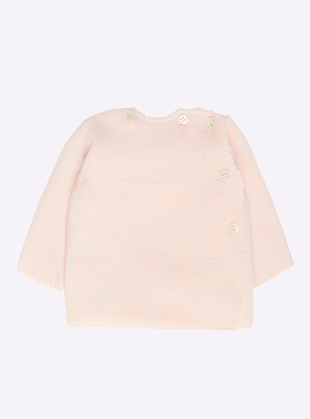 baby ribbed and picot bralette - Image principale