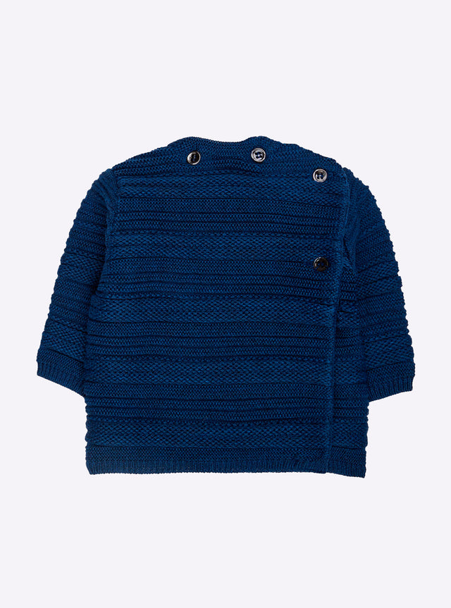 baby top with tone-on-tone stripes - Image principale