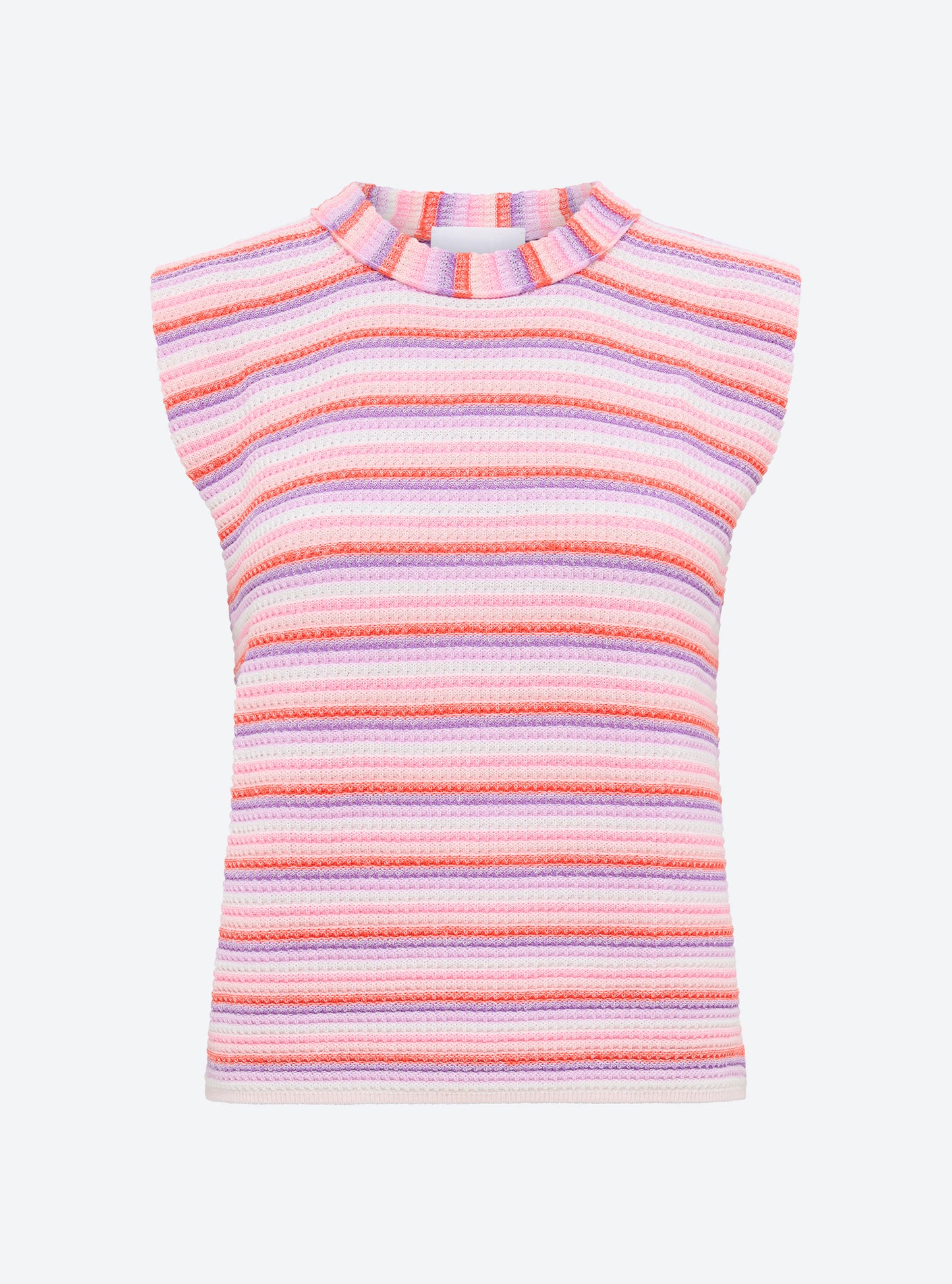 Top en maille de luxe Molli - Top maille mini origami Lilas Multi