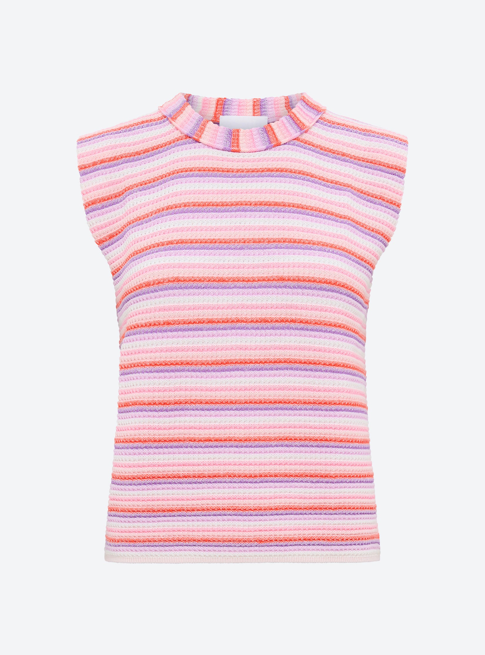 Top en maille de luxe Molli - Top maille mini origami Lilas Multi