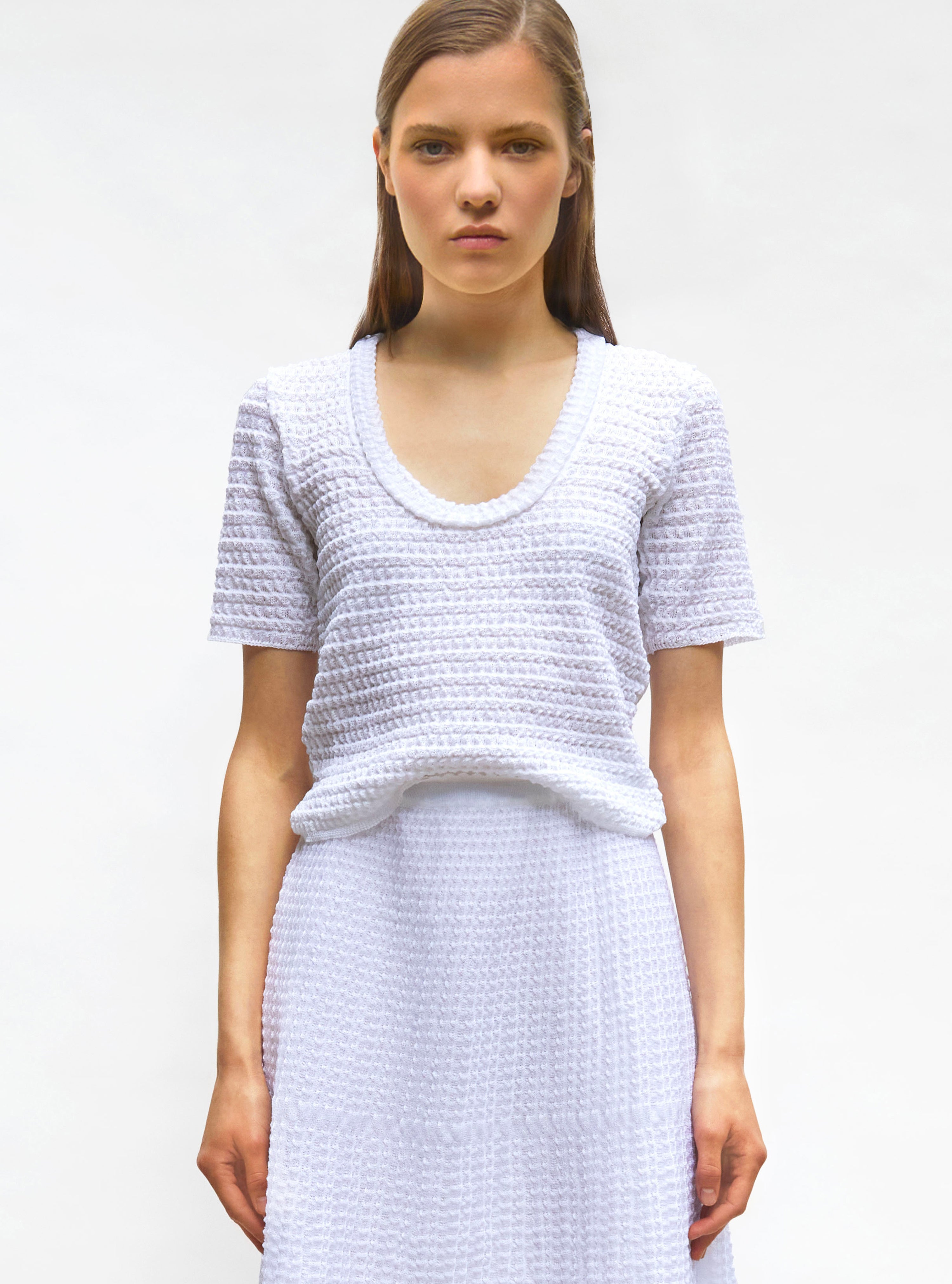 Top maille organza Milk - Molli